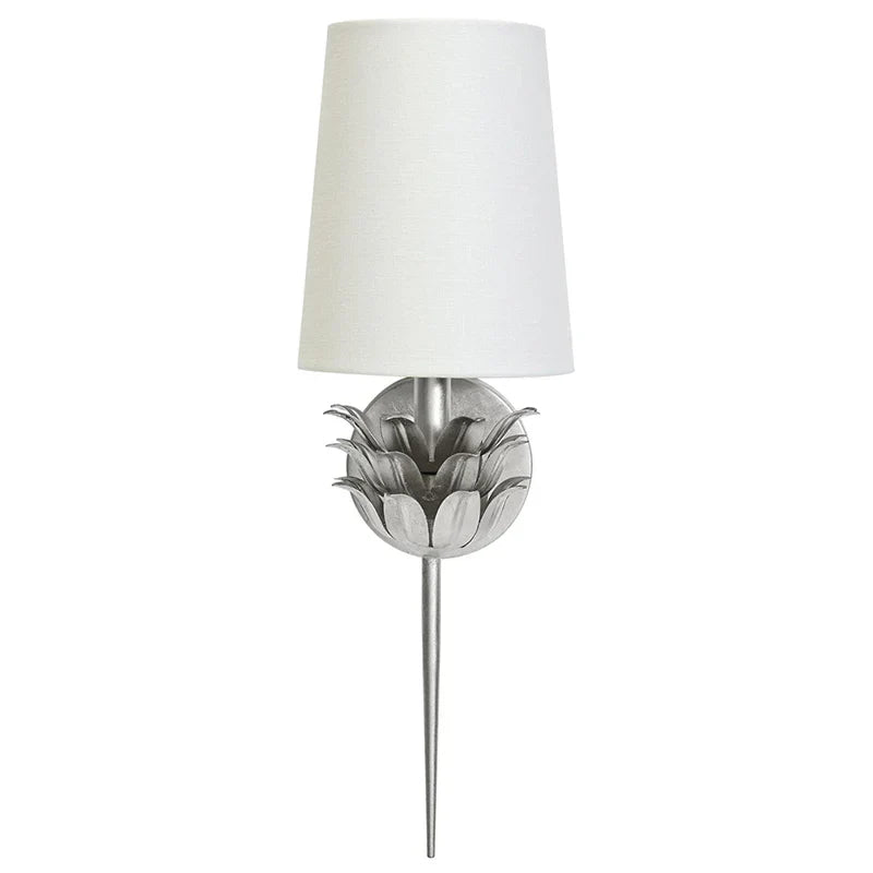 Alessio Minimalisme Metaal Stof Messing Zilver Wandlamp Eetkamer Slaapkamer