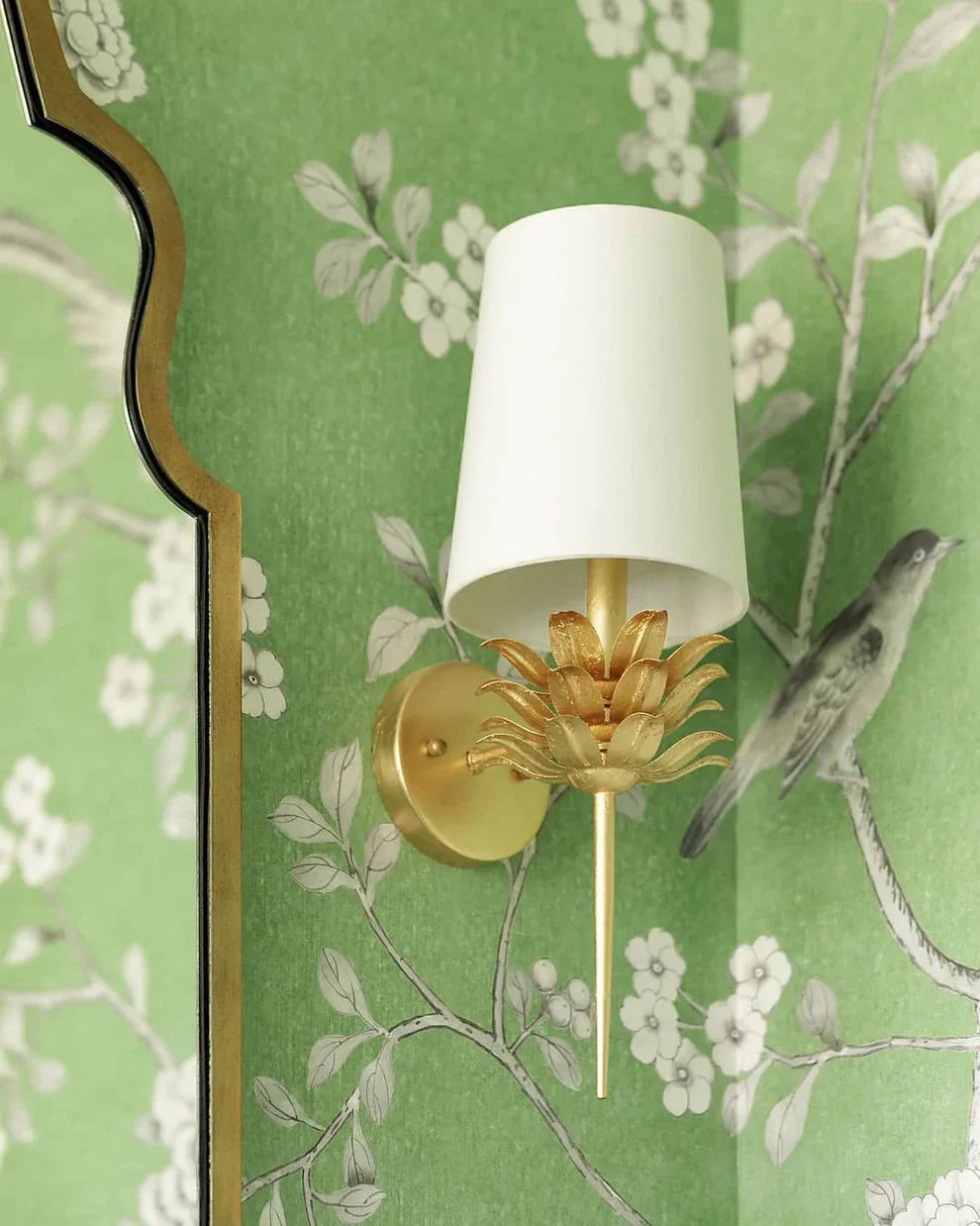 Alessio Vintage Antiek Metaal Stof Wandlamp Lampenkap Badkamer Slaapkamer