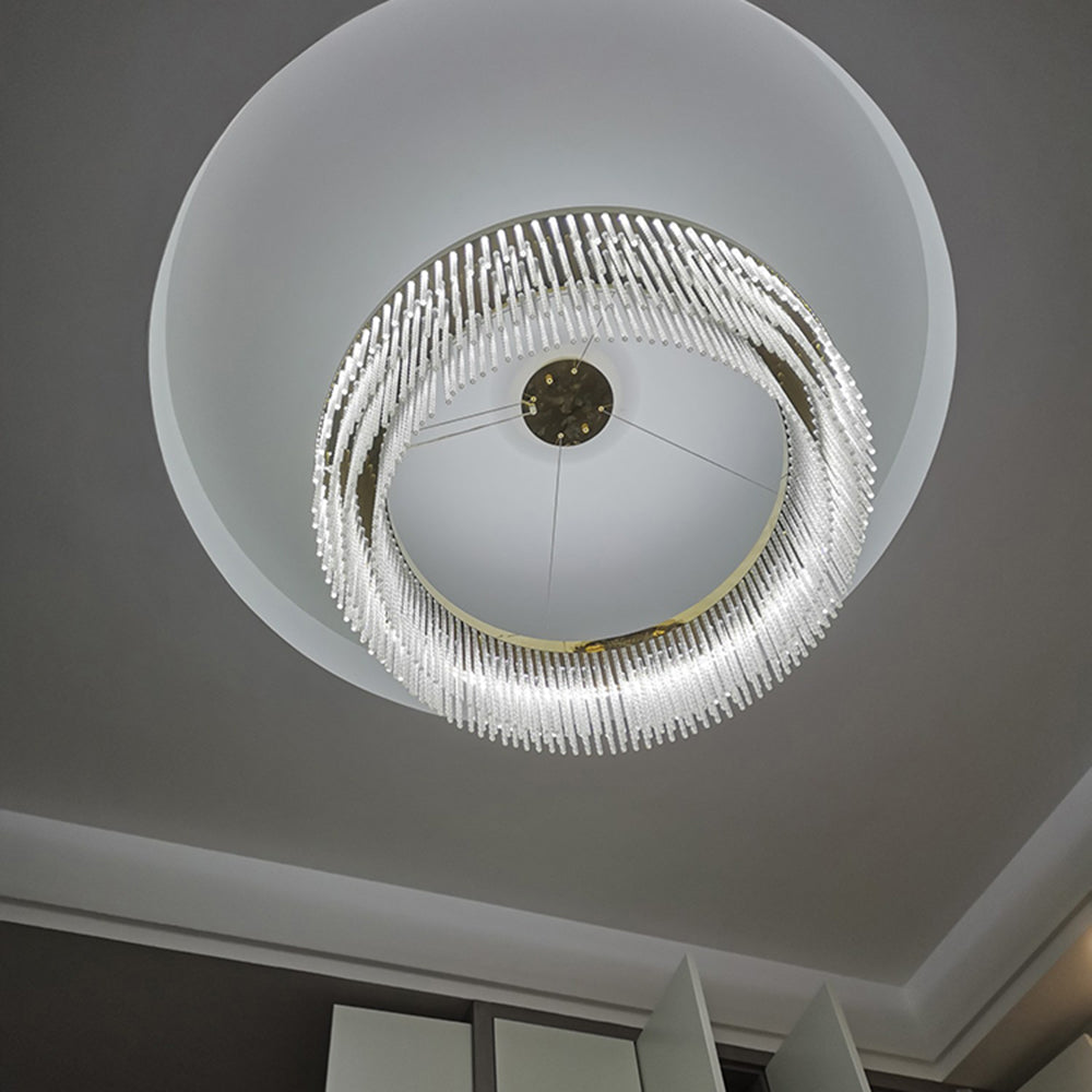 Colon Moderne Art Deco Hanglamp Goud Metaal/Kristal Woonkamer