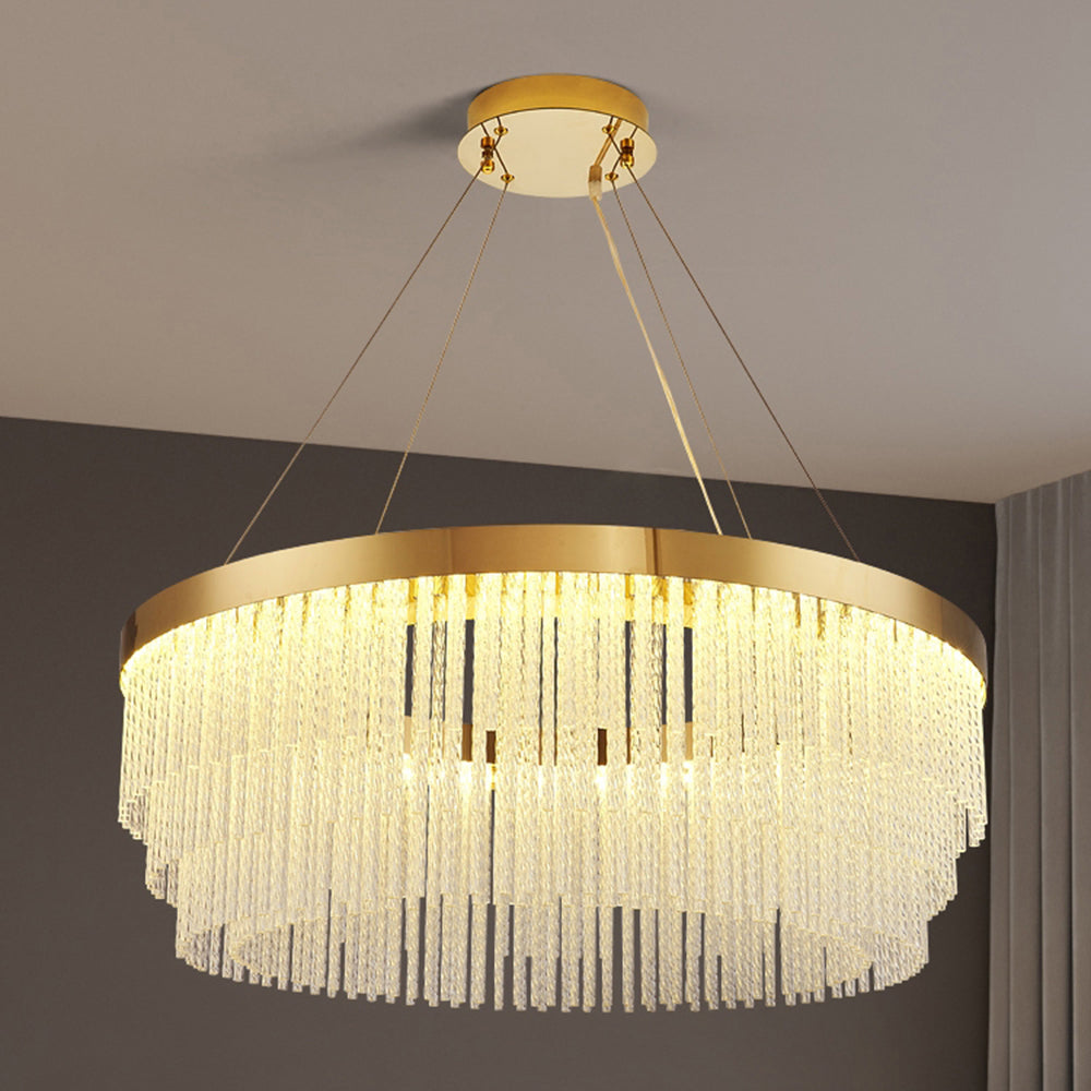 Colon Moderne Art Deco Hanglamp Goud Metaal/Kristal Woonkamer