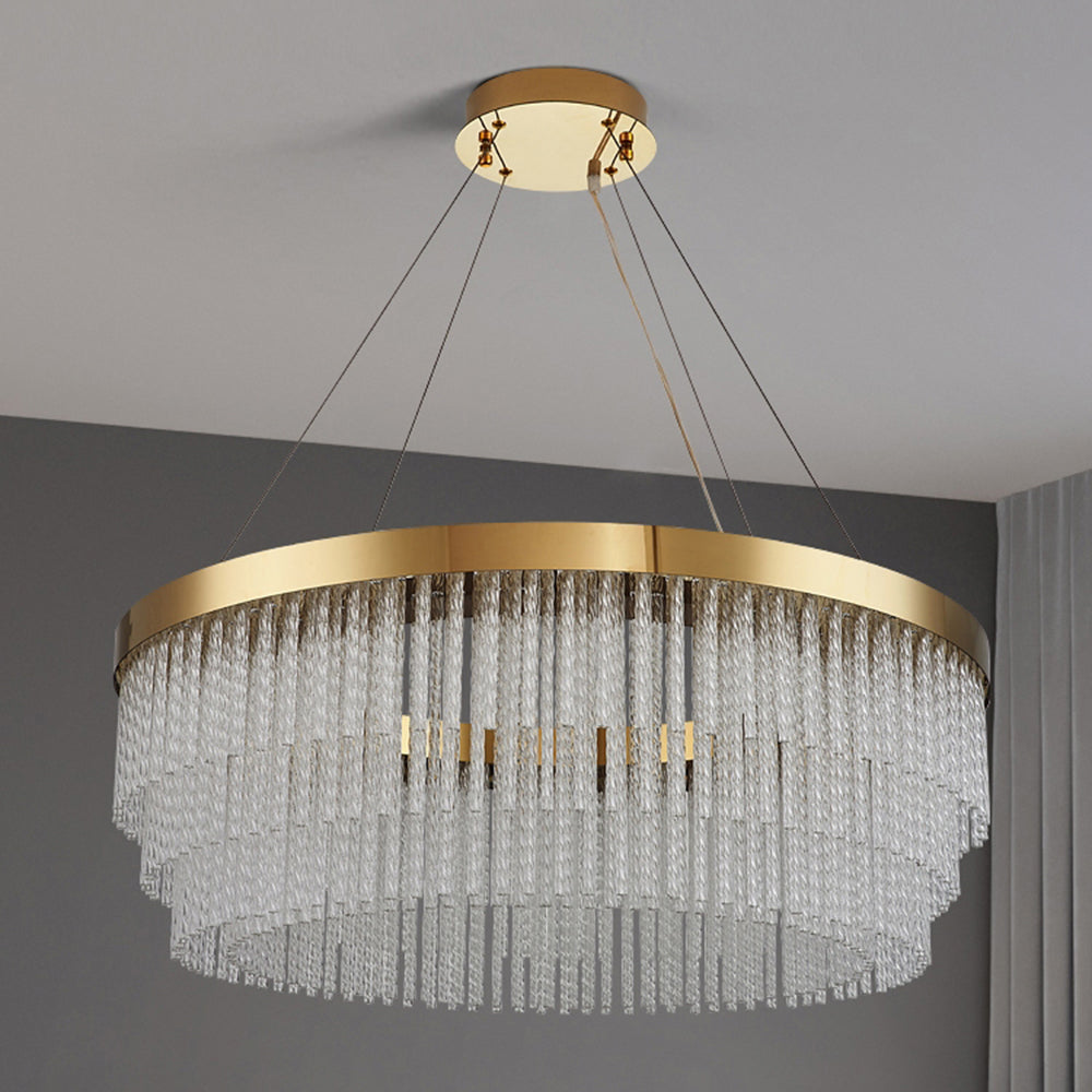 Colon Moderne Art Deco Hanglamp Goud Metaal/Kristal Woonkamer