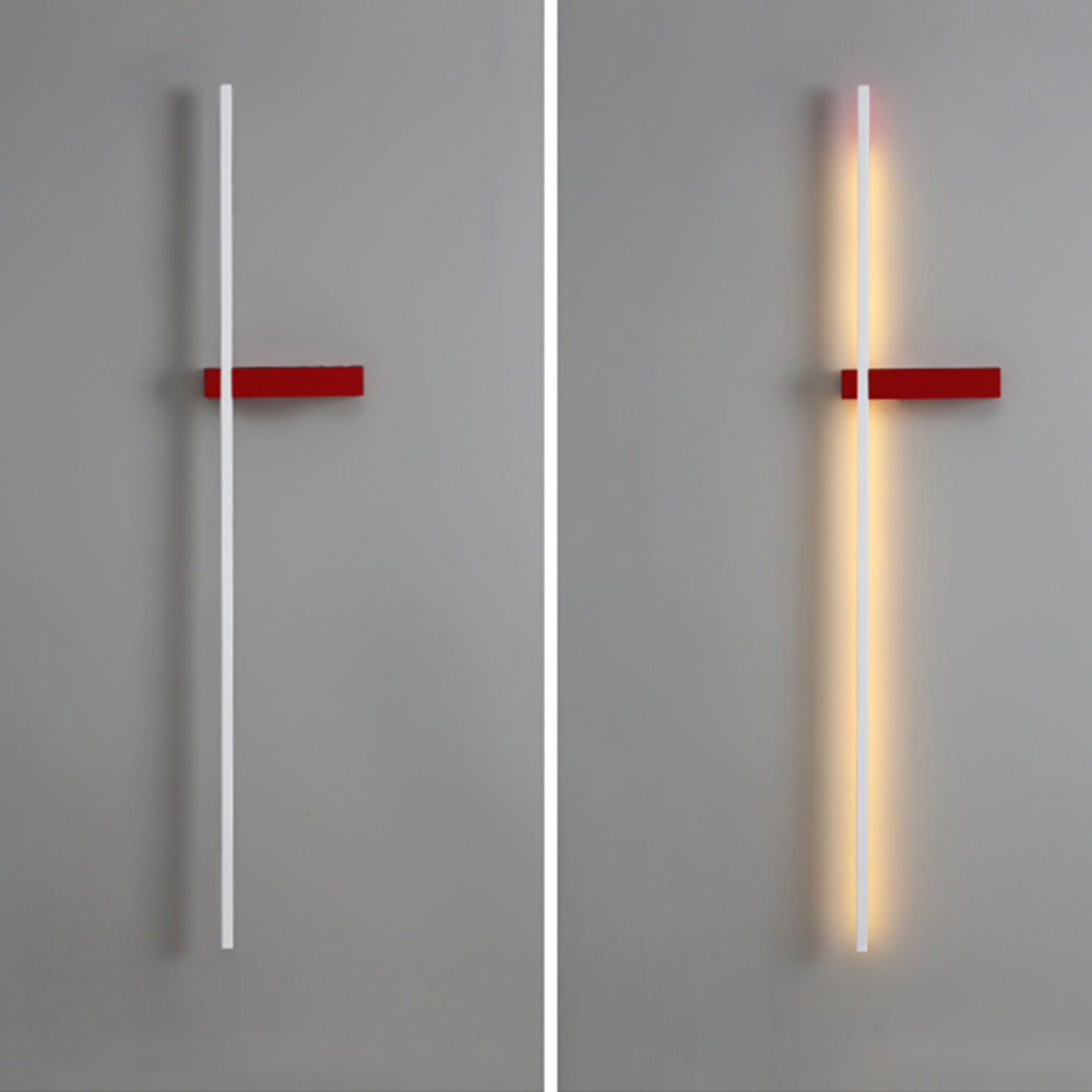 Edge Industriele LED Wandlamp Wit/Zwart/Rood Woon/Slaapkamer Metaal&Acryl