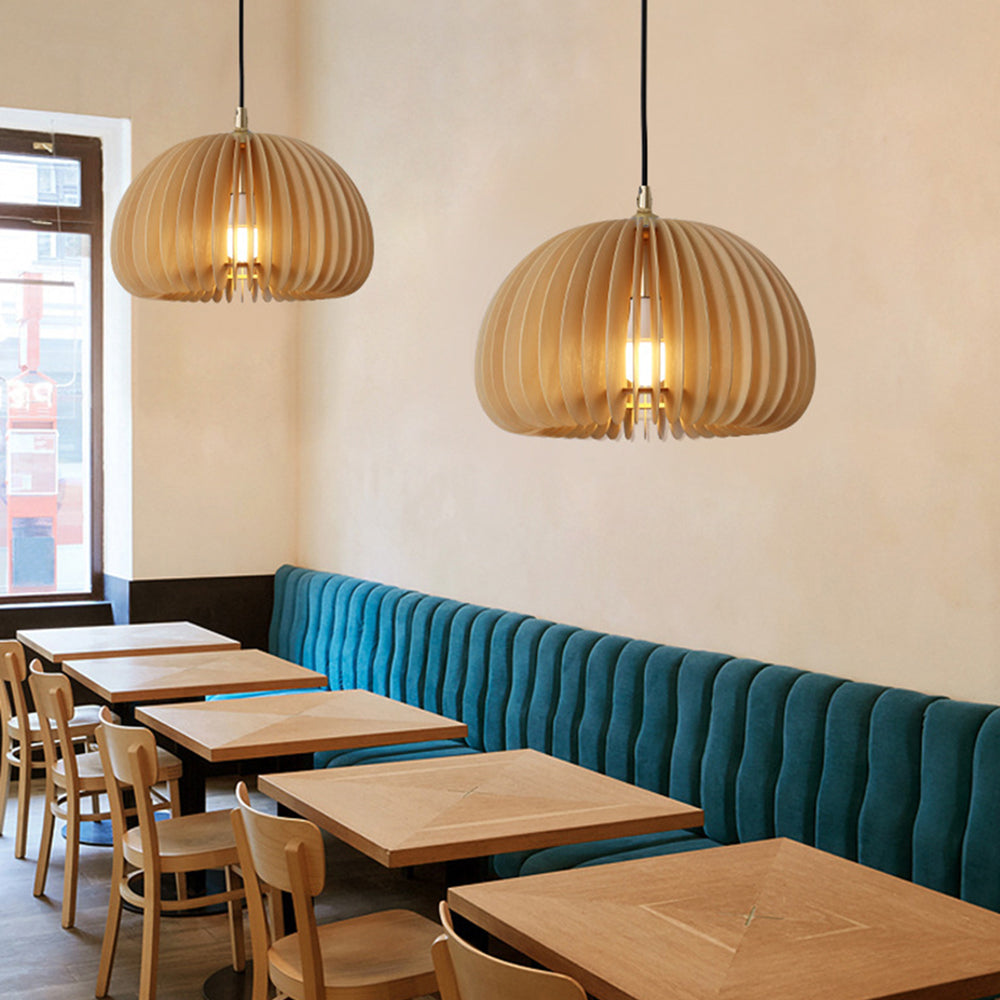 Ozawa Moderne Design Ronde  LED Hanglamp Hout Woonkamer Keuken