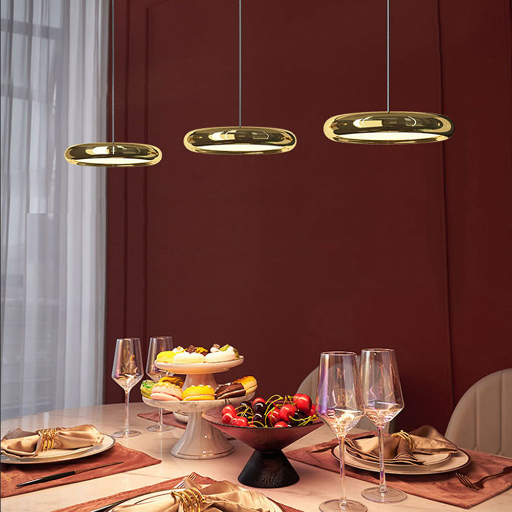 Welsh Minimalistisch Cirkel LED Hanglamp Metaal/Acryl Silver/Goud/Roségoud Slaap/Woon/Eetkamer
