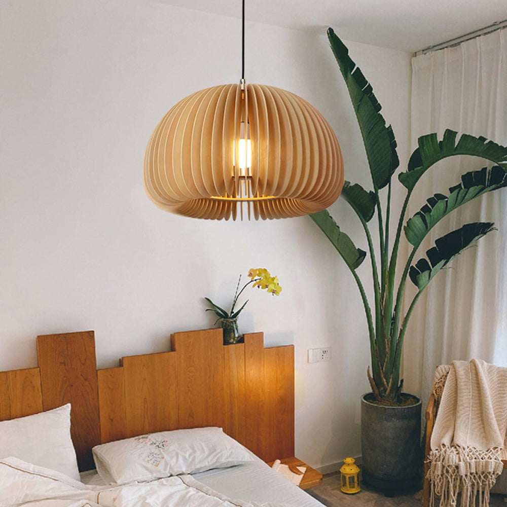 Ozawa Moderne Design Ronde  LED Hanglamp Hout Woonkamer Keuken