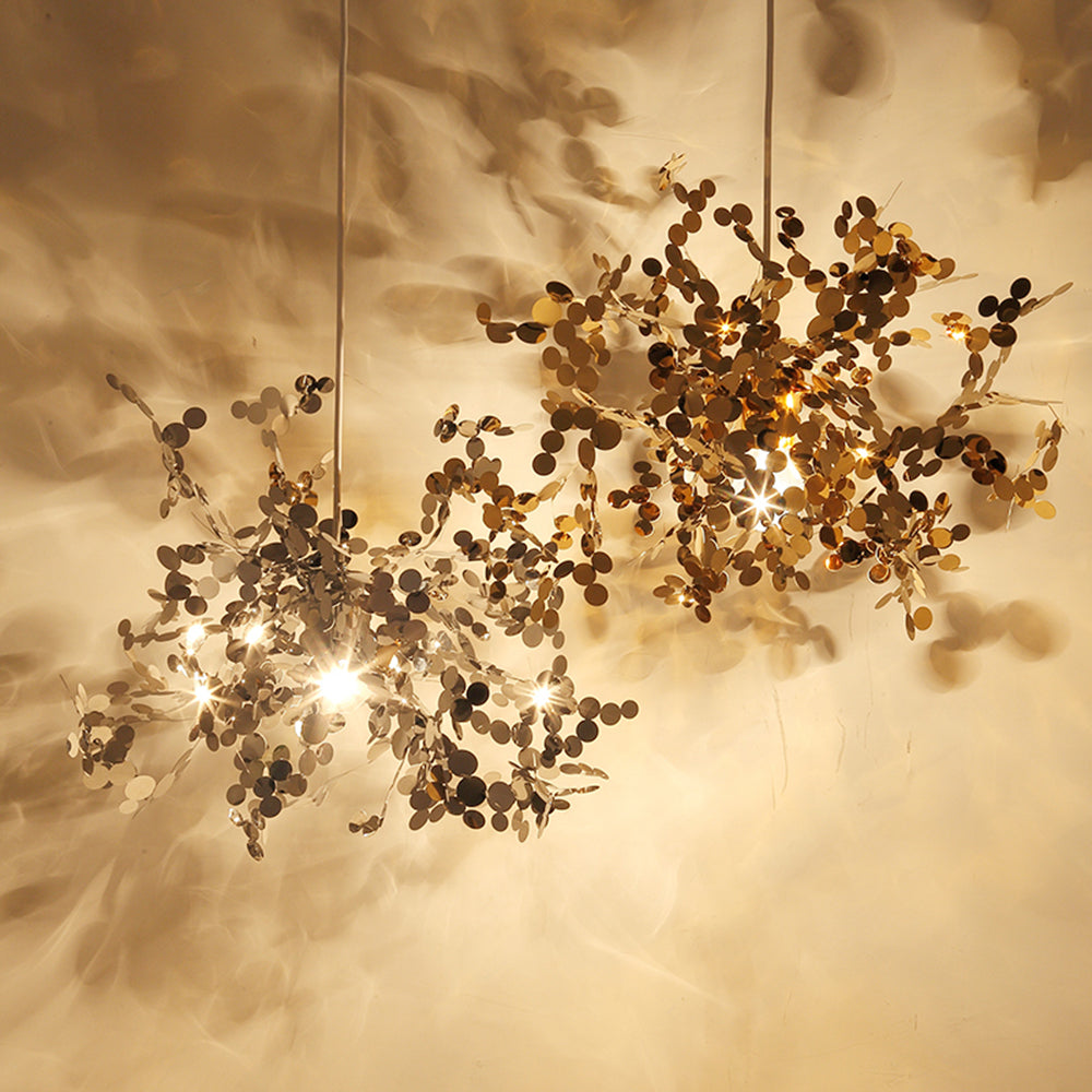 Olivia Design Vuurwerk LED Hanglamp Metaal Goud/Zilver Slaap/Woon/Eetkamer
