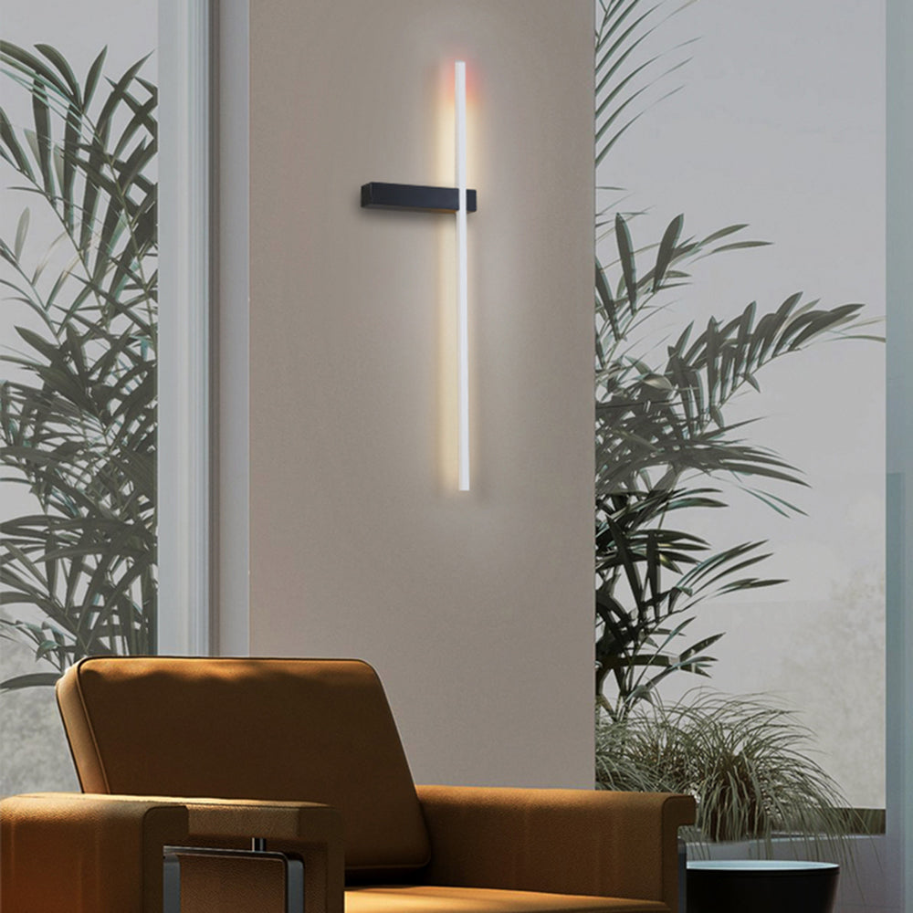Edge Industriele LED Wandlamp Wit/Zwart/Rood Woon/Slaapkamer Metaal&Acryl