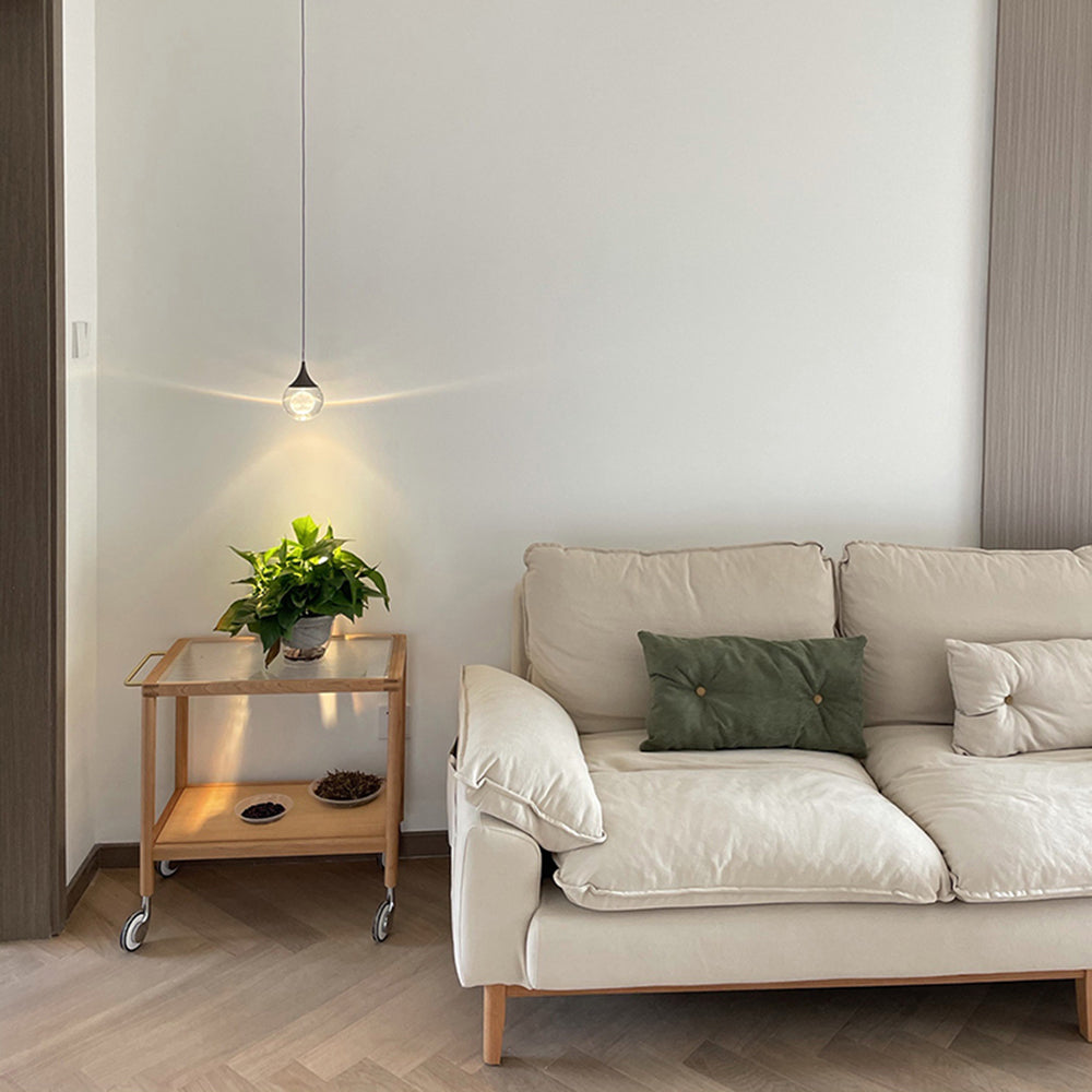 Elif Moderne Maan LED Hanglamp Zwart Metaal Slaapkamer