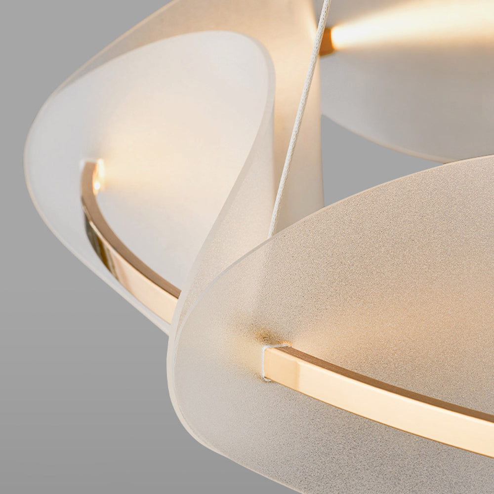 Bella Moderne Ringvormige Metalen Hanglamp Slaapkamer/Eetkamer