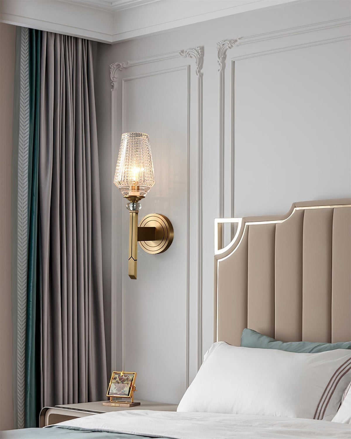 Elyisora wandlamp messing Kristal Elegante