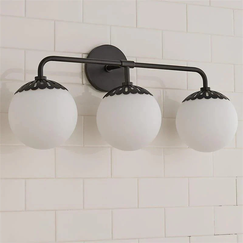Alessio Minimalisme Metaal Glas Messing Zwart Nikkel Wandlamp Eetkamer Slaapkamer