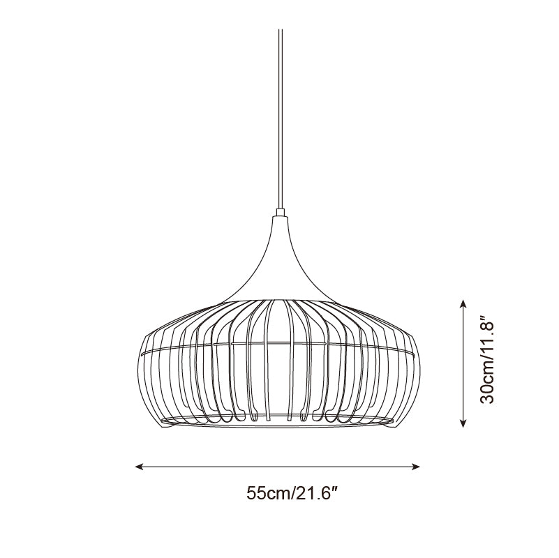Vexo Natuurlijke Bamboe Rotan hanglamp