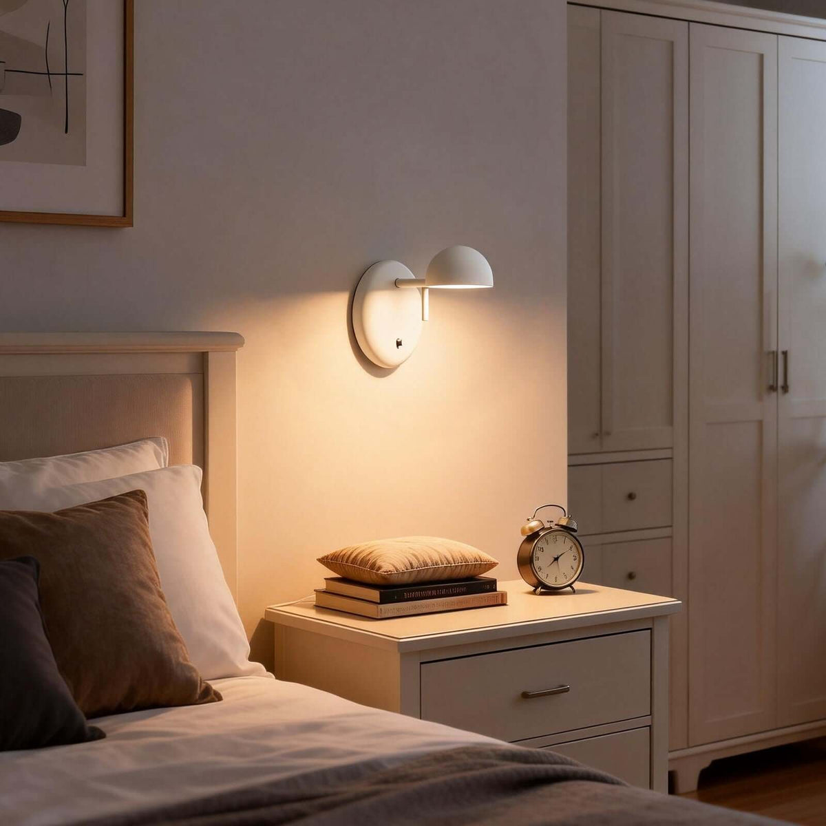 Disc Base koepelvormige wandlamp