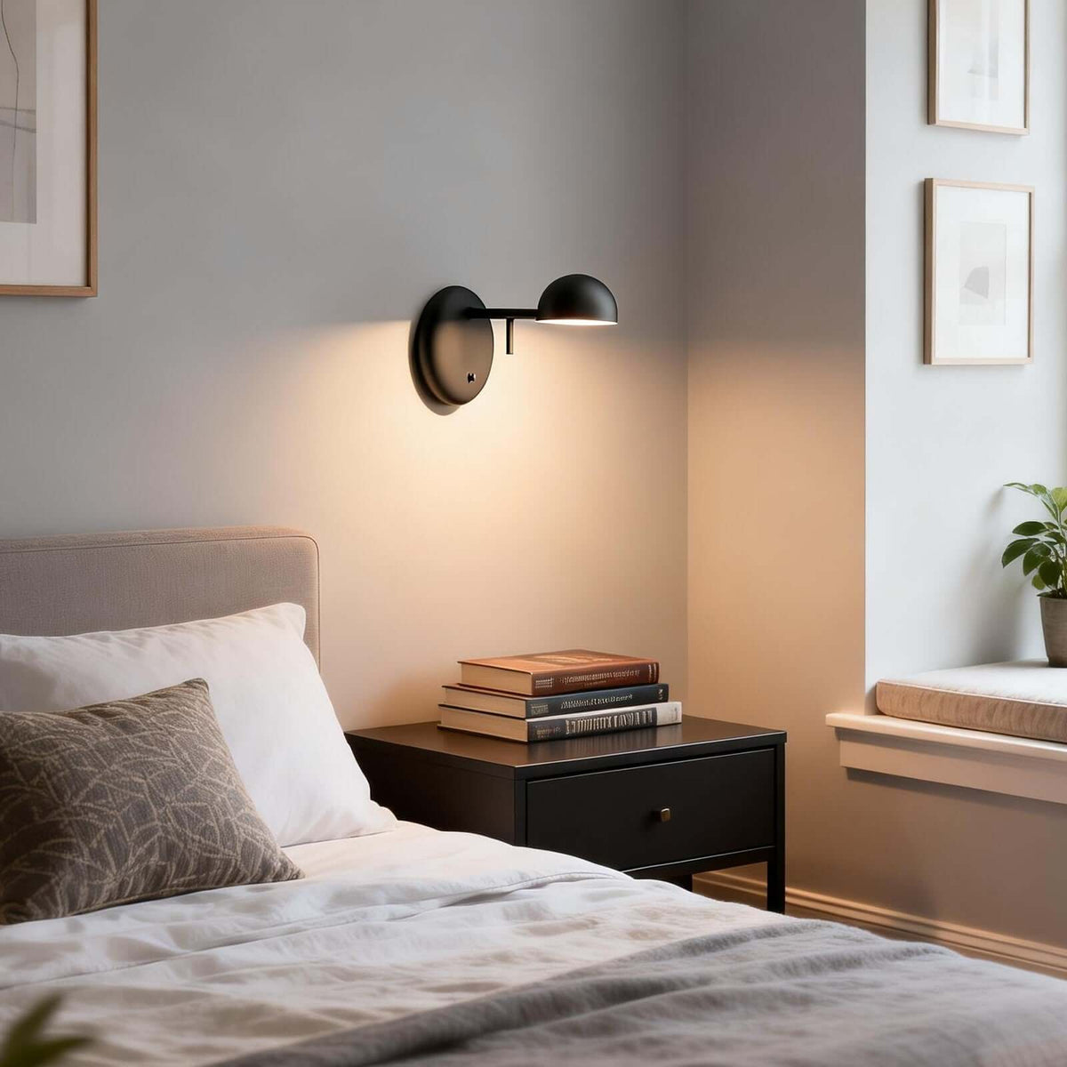 Disc Base koepelvormige wandlamp