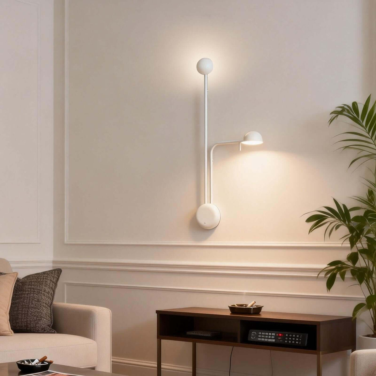 Disc Base koepelvormige wandlamp
