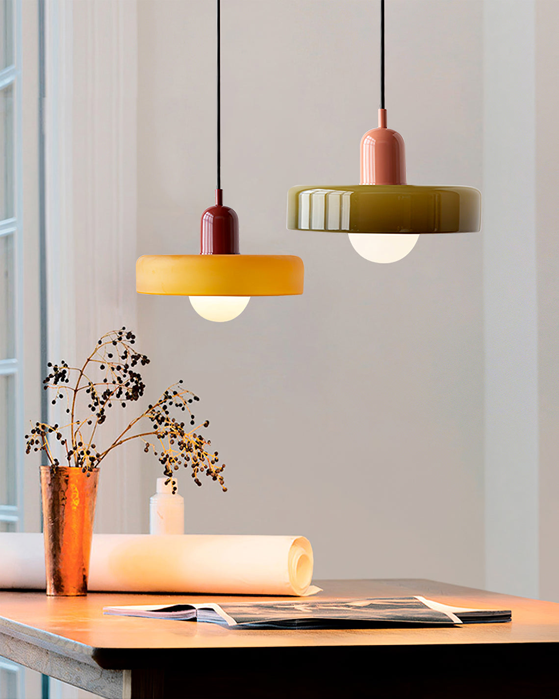 Celeleon glazen hanglamp