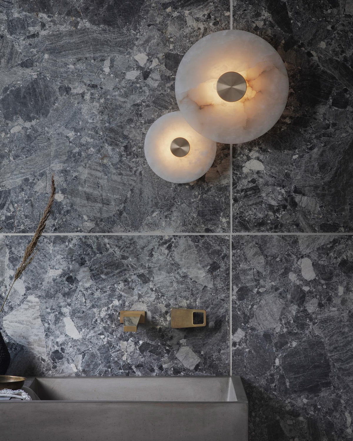 Selina Minimalistische plafondlamp van albast