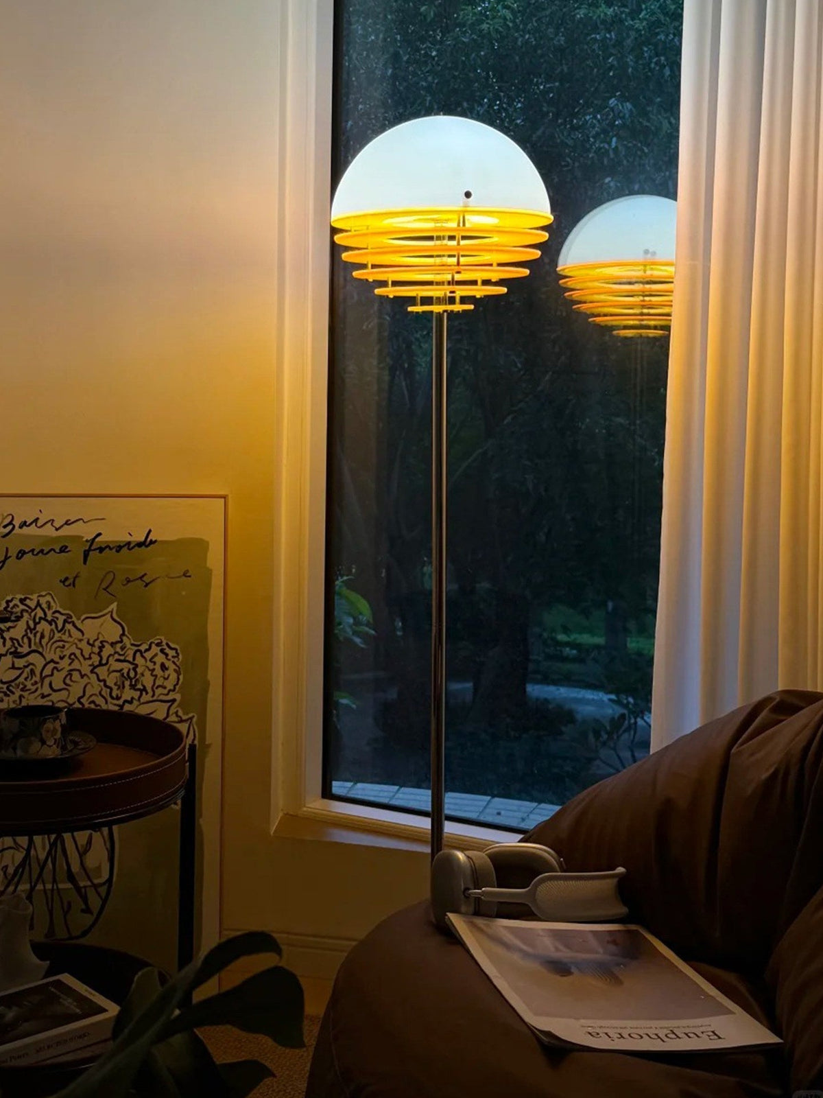 Calirena koepelvormige Louver vloerlamp