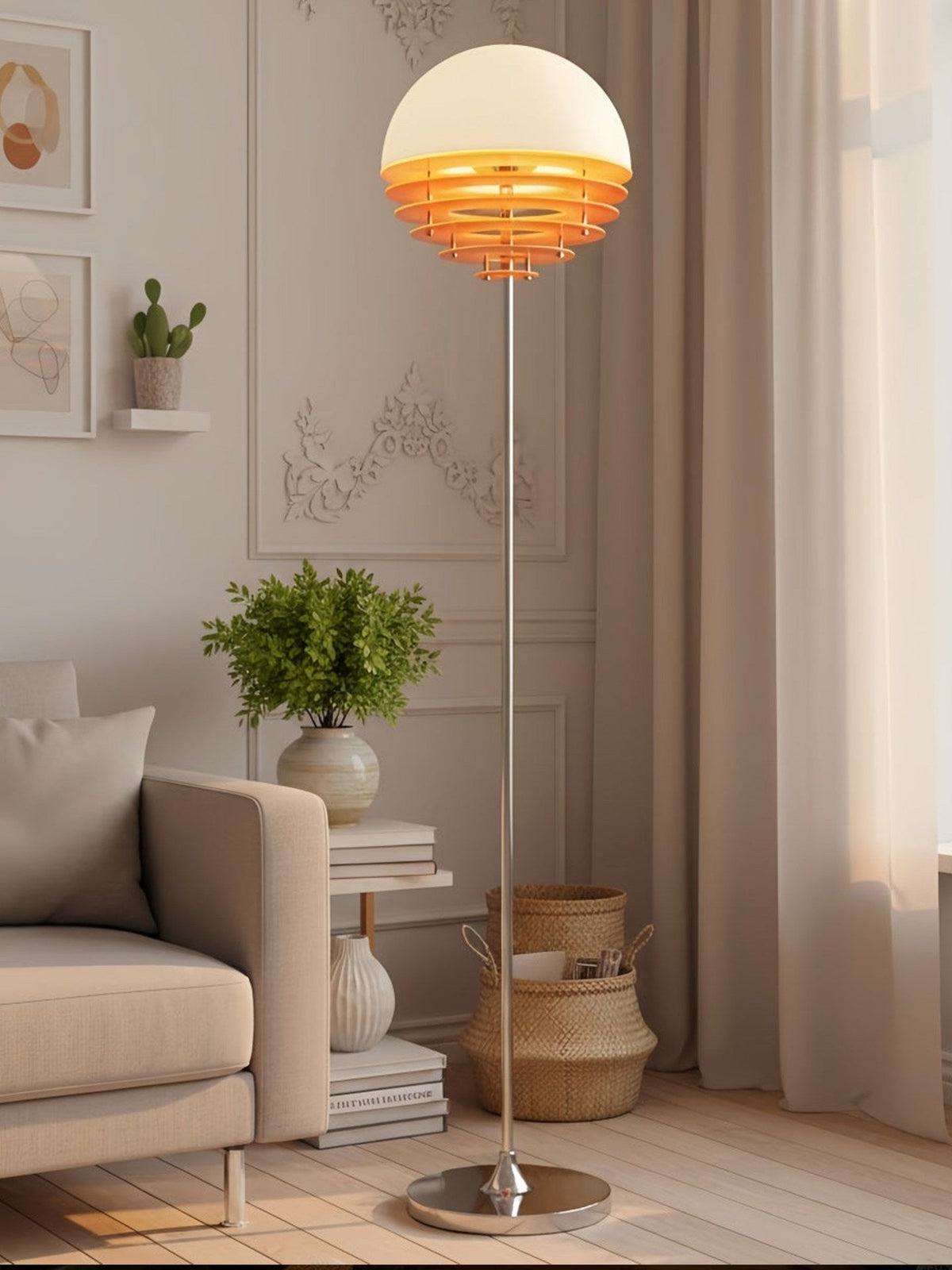 Calirena koepelvormige Louver vloerlamp