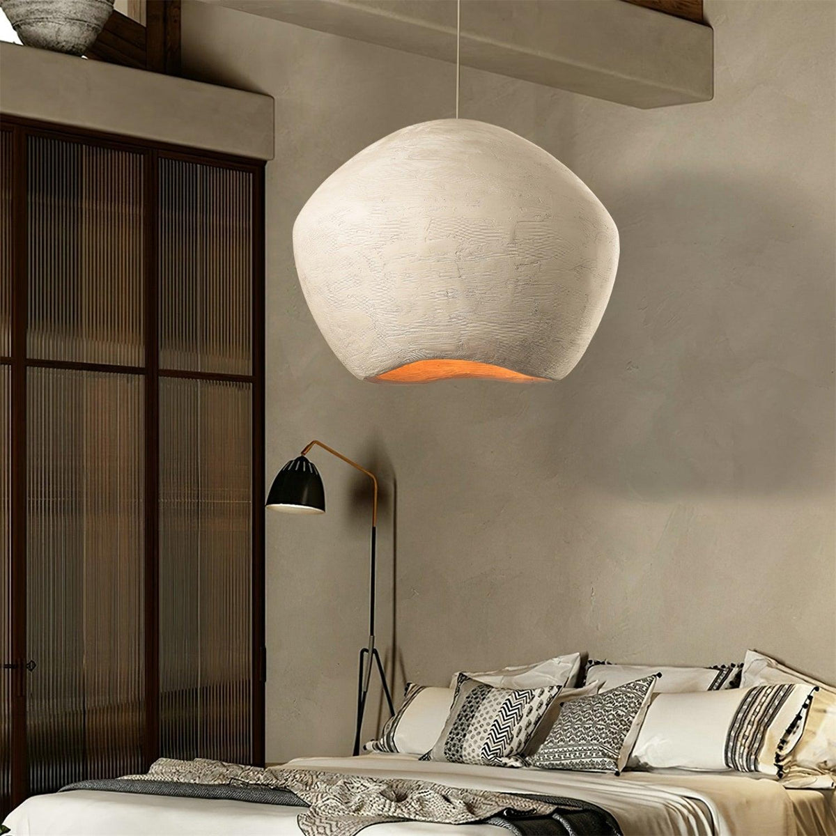 Aursore Moderne minimalistische hanglamp met Noorse stijl en composiet koepel