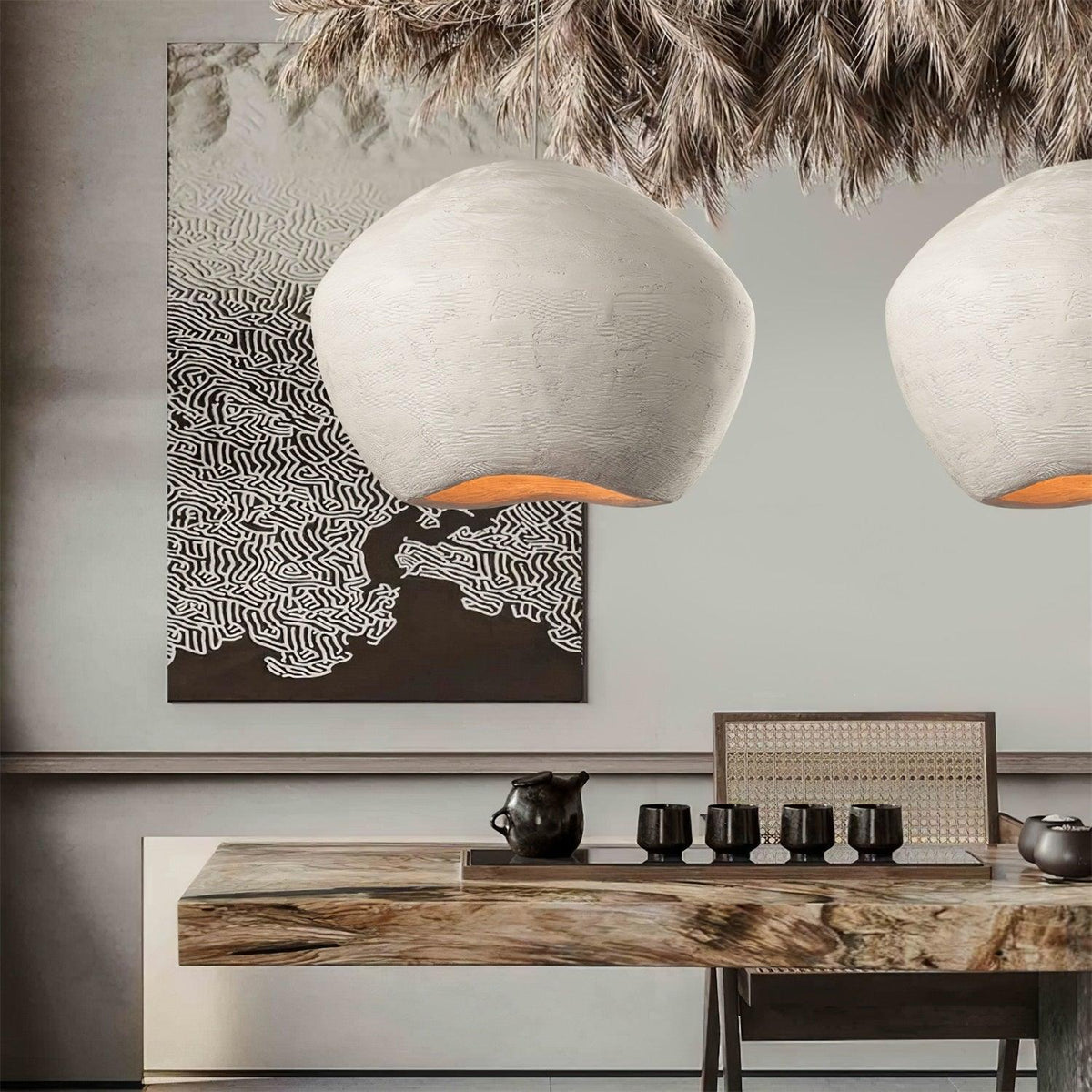 Aursore Moderne minimalistische hanglamp met Noorse stijl en composiet koepel