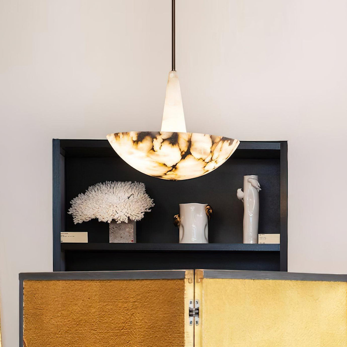 Umiros hanglamp van albast