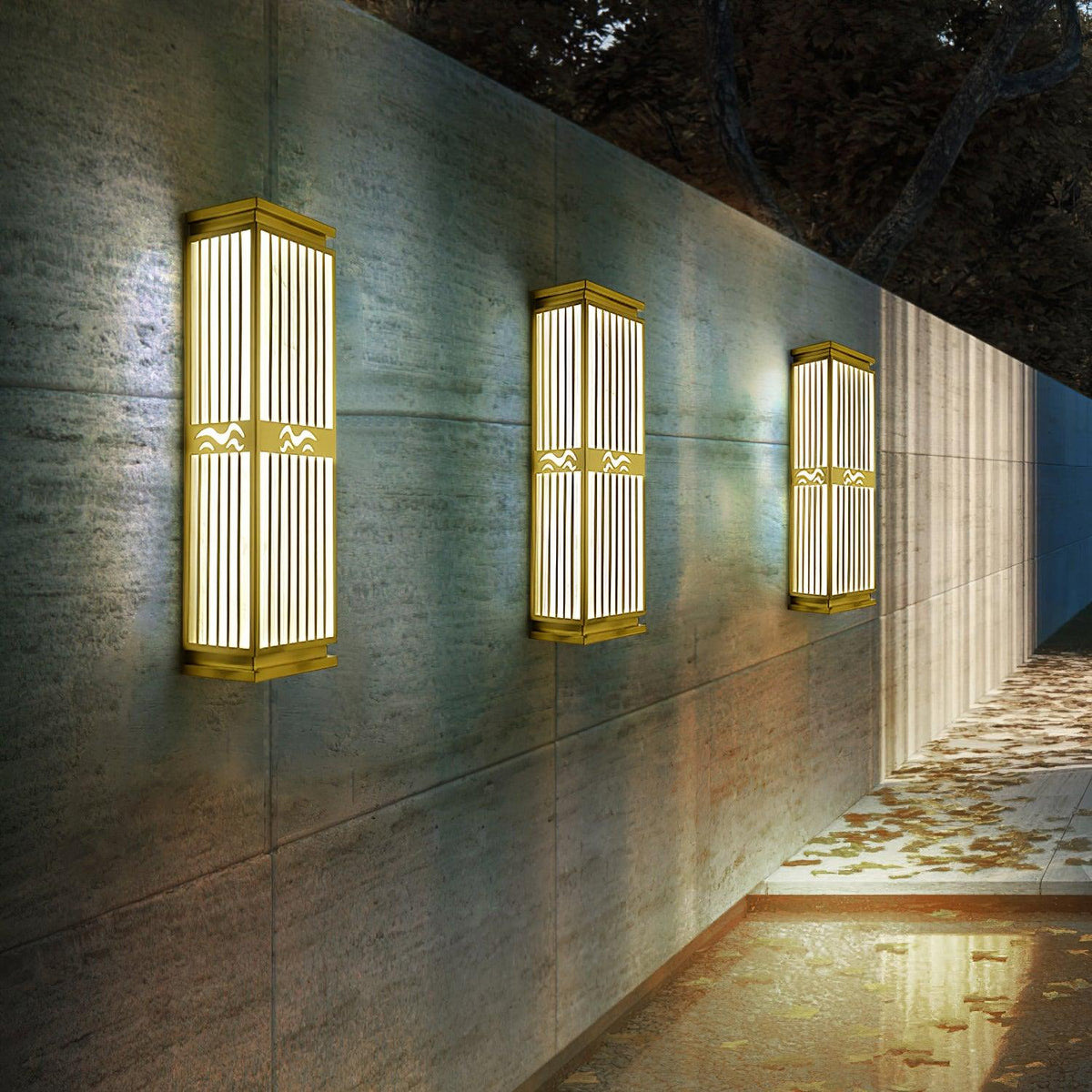 Aurirenne wandlamp messing oosters voor entree