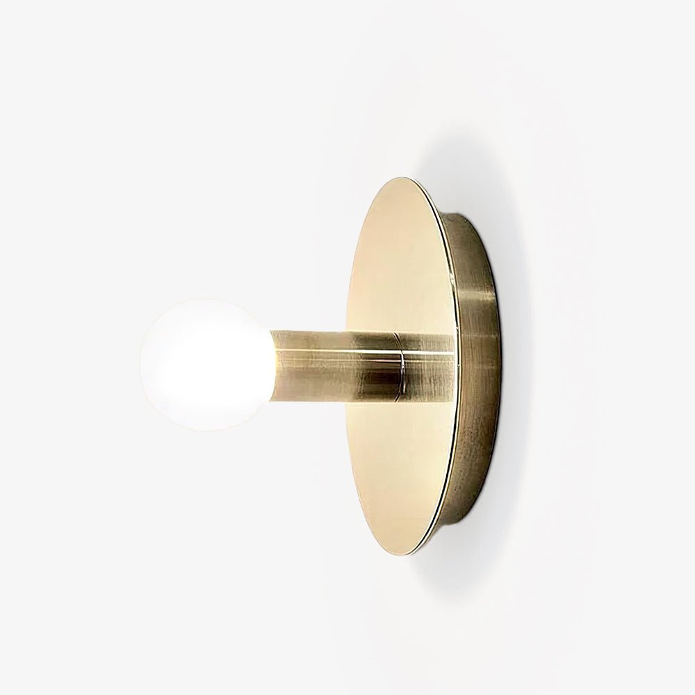 Soluise wandlamp messing blootliggende lamp