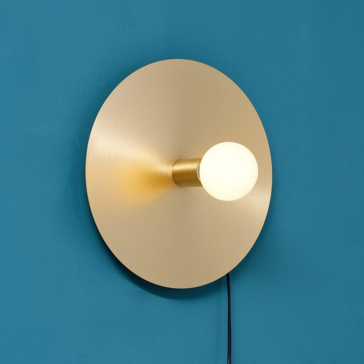 Soluise wandlamp messing blootliggende lamp