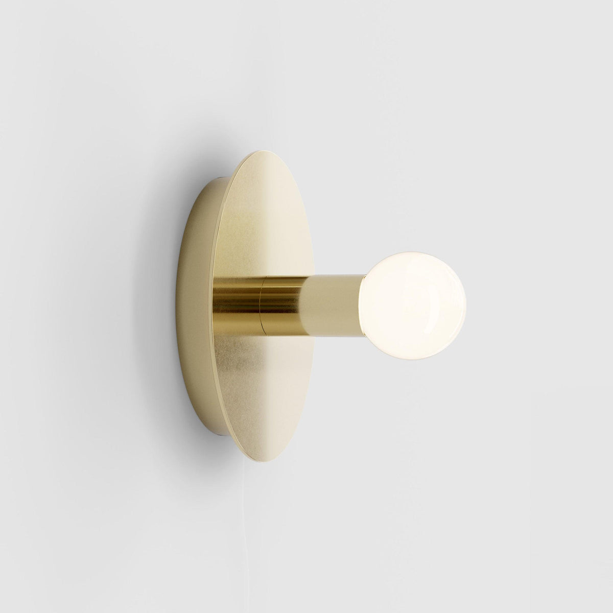 Soluise wandlamp messing blootliggende lamp