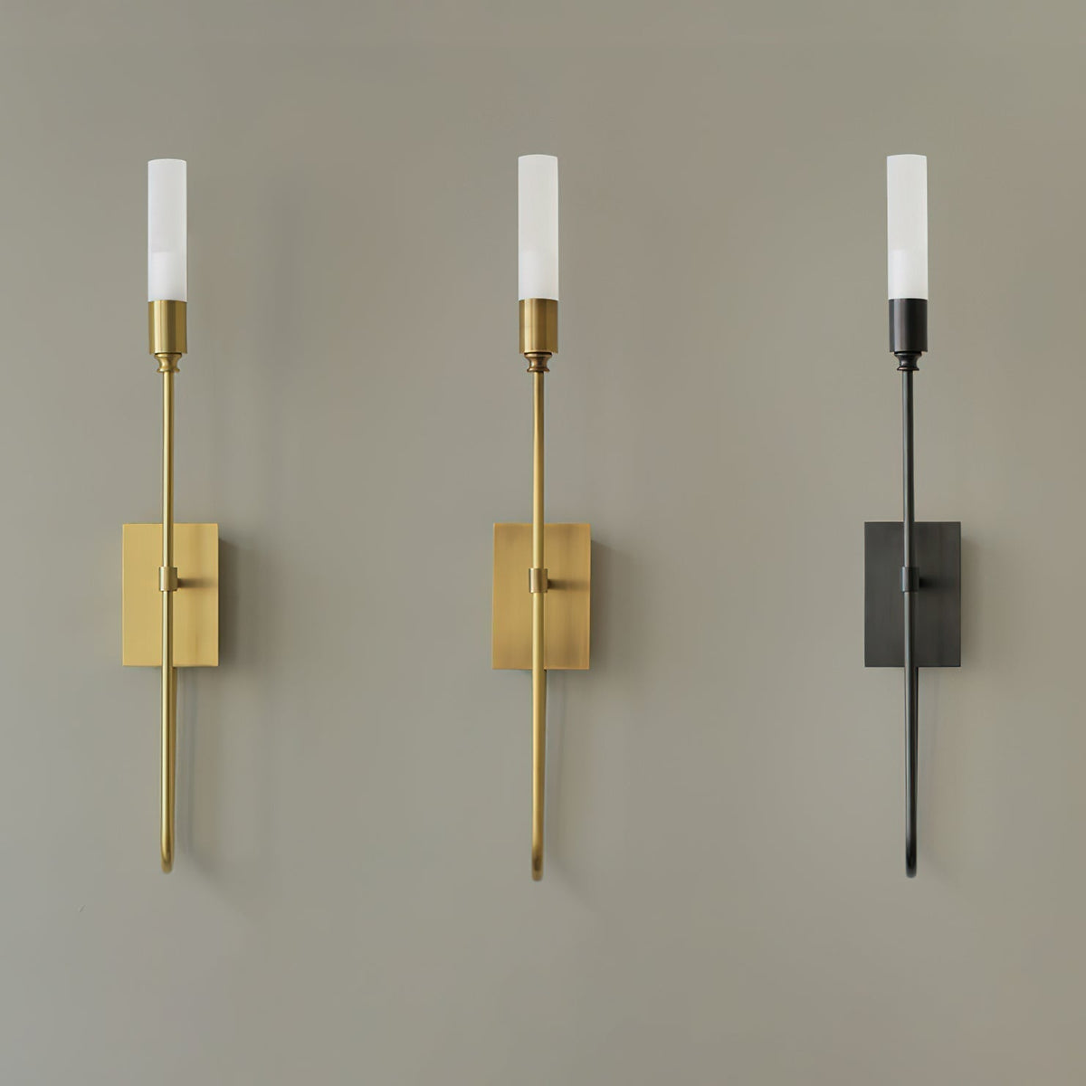 Yvori wandlamp met dubbele staaf minimalistisch
