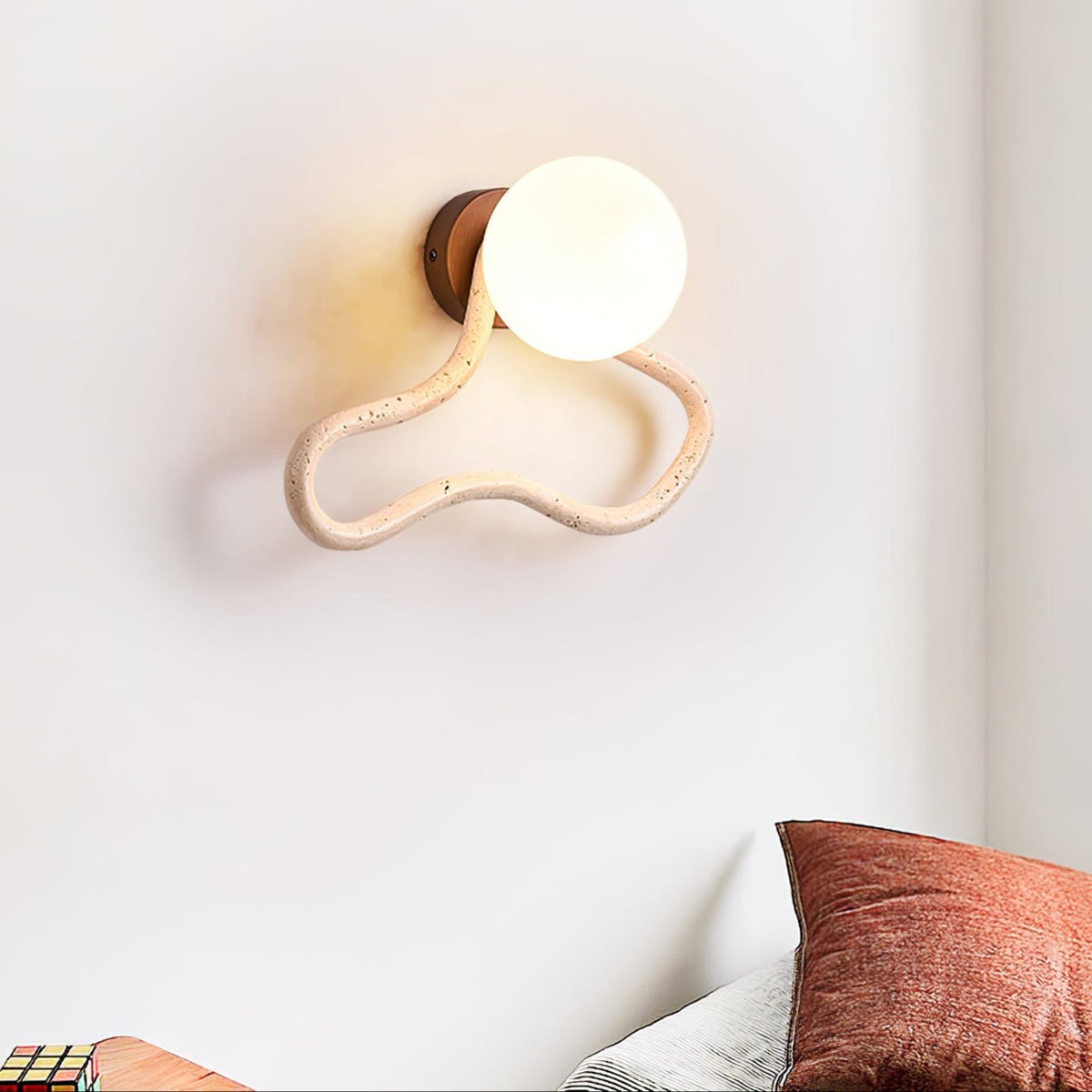 Meldox travertin wandlamp