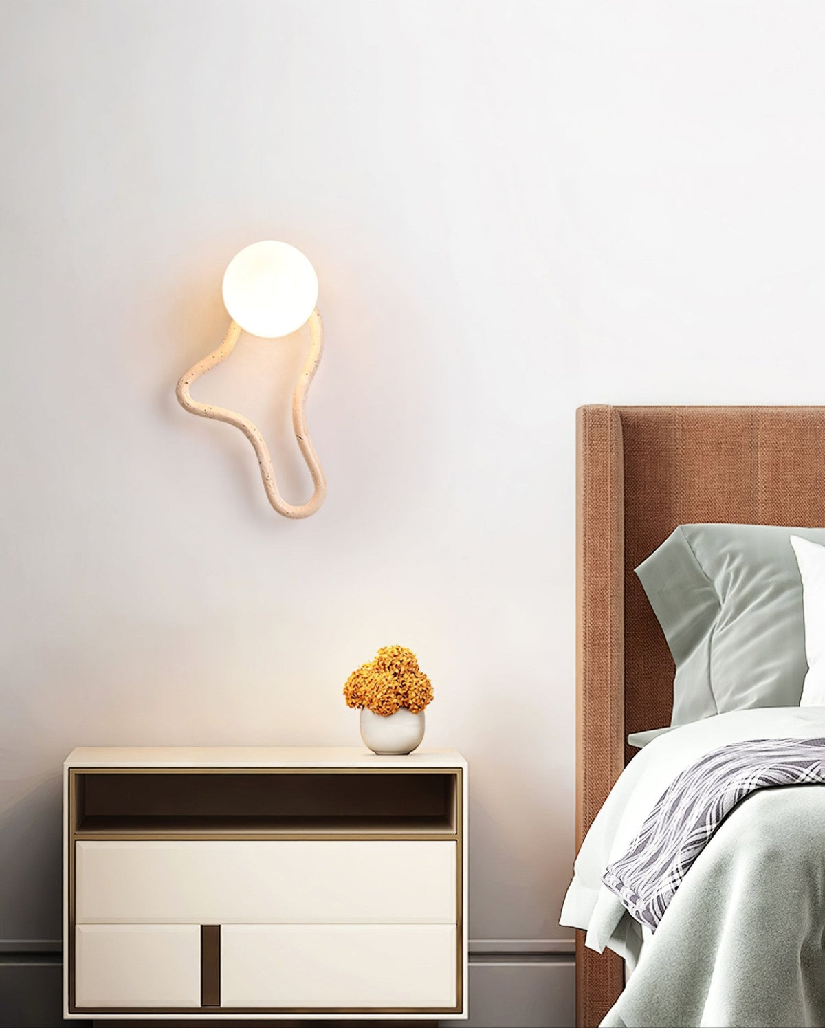 Meldox travertin wandlamp