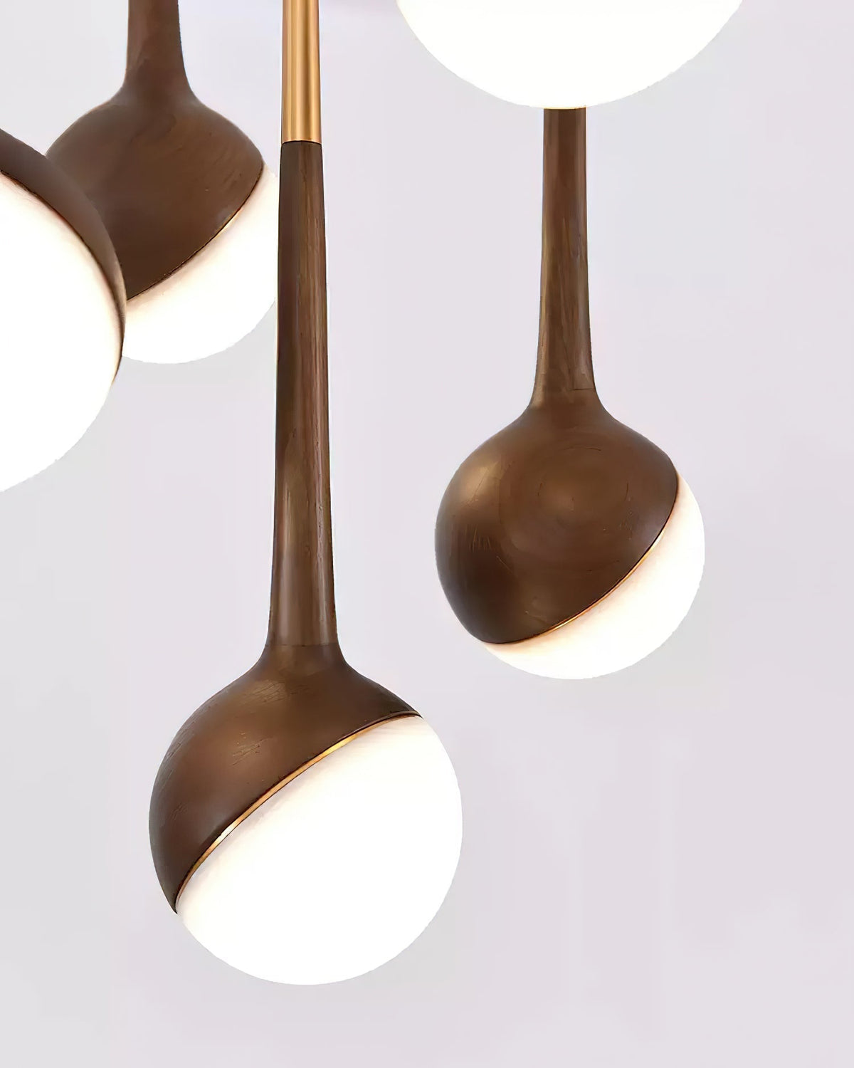Rivenian kroonluchter met acryldruppels en LED