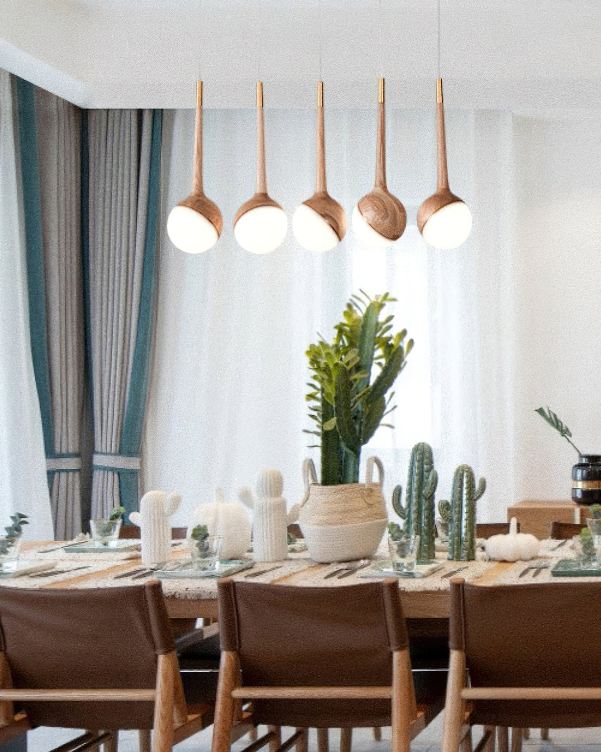 Rivenian kroonluchter met acryldruppels en LED