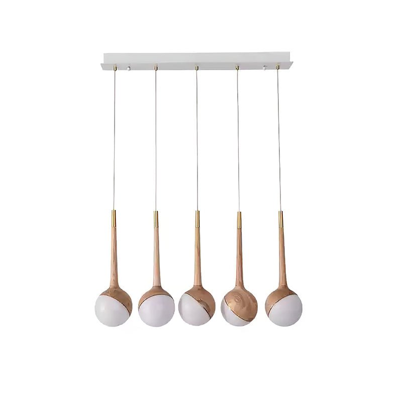 Rivenian kroonluchter met acryldruppels en LED