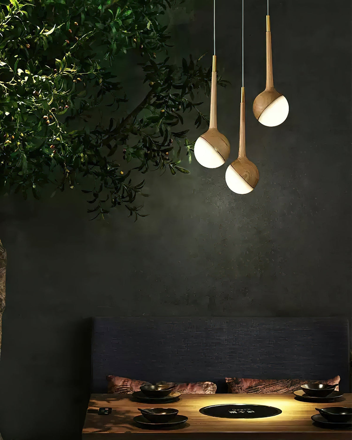 Rivenian kroonluchter met acryldruppels en LED