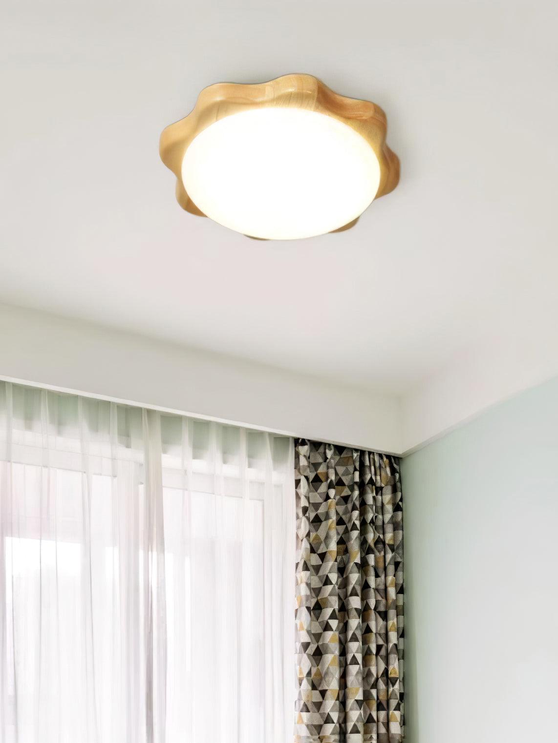 Myshae Moderne minimalistische plafondlamp van rubberhout