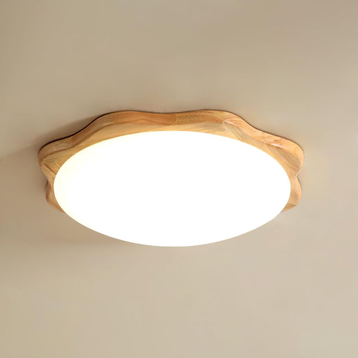 Myshae Moderne minimalistische plafondlamp van rubberhout