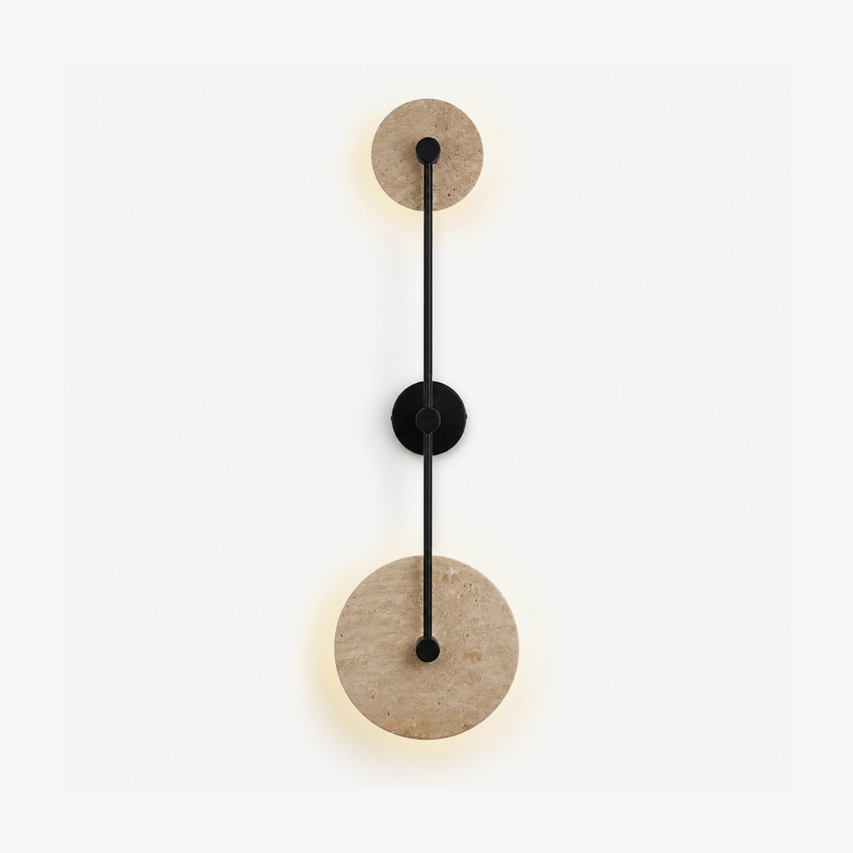 Noraline Disc travertin wandlamp