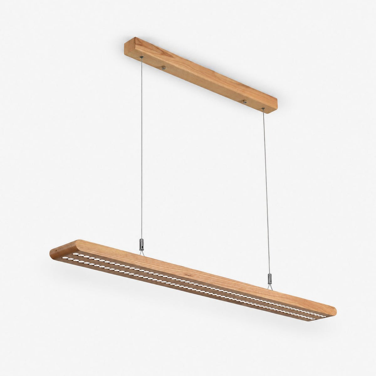 Dual Louver hout Linear hanglamp