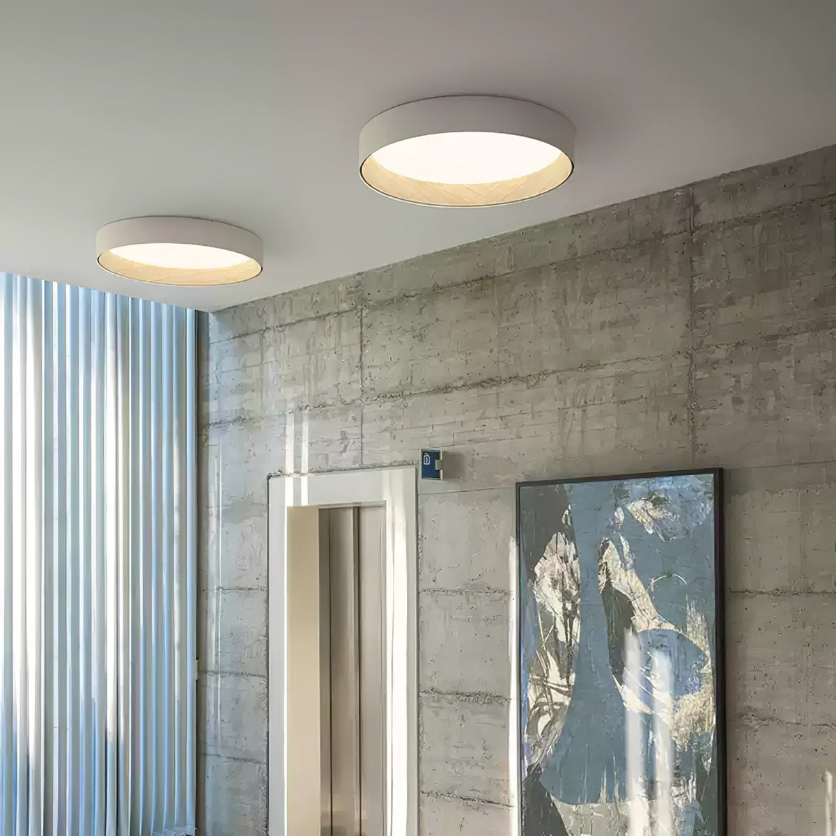 Denvir Moderne minimalistische ronde plafondlamp