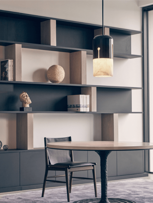 Silas Albast Tweekleurig Capsulevorm Hanglamp