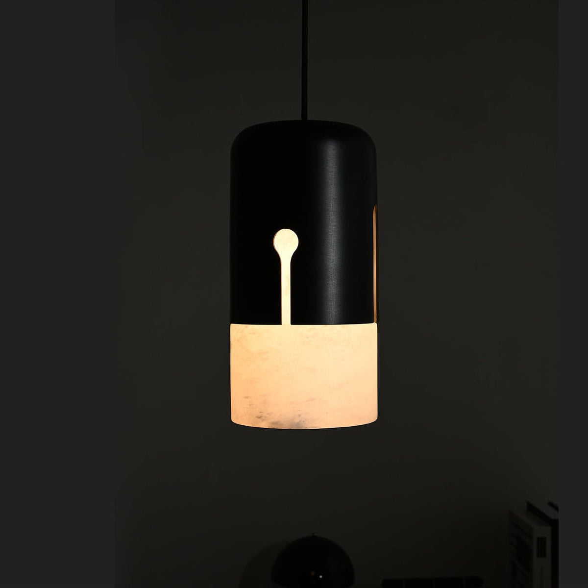 Silas Albast Tweekleurig Capsulevorm Hanglamp