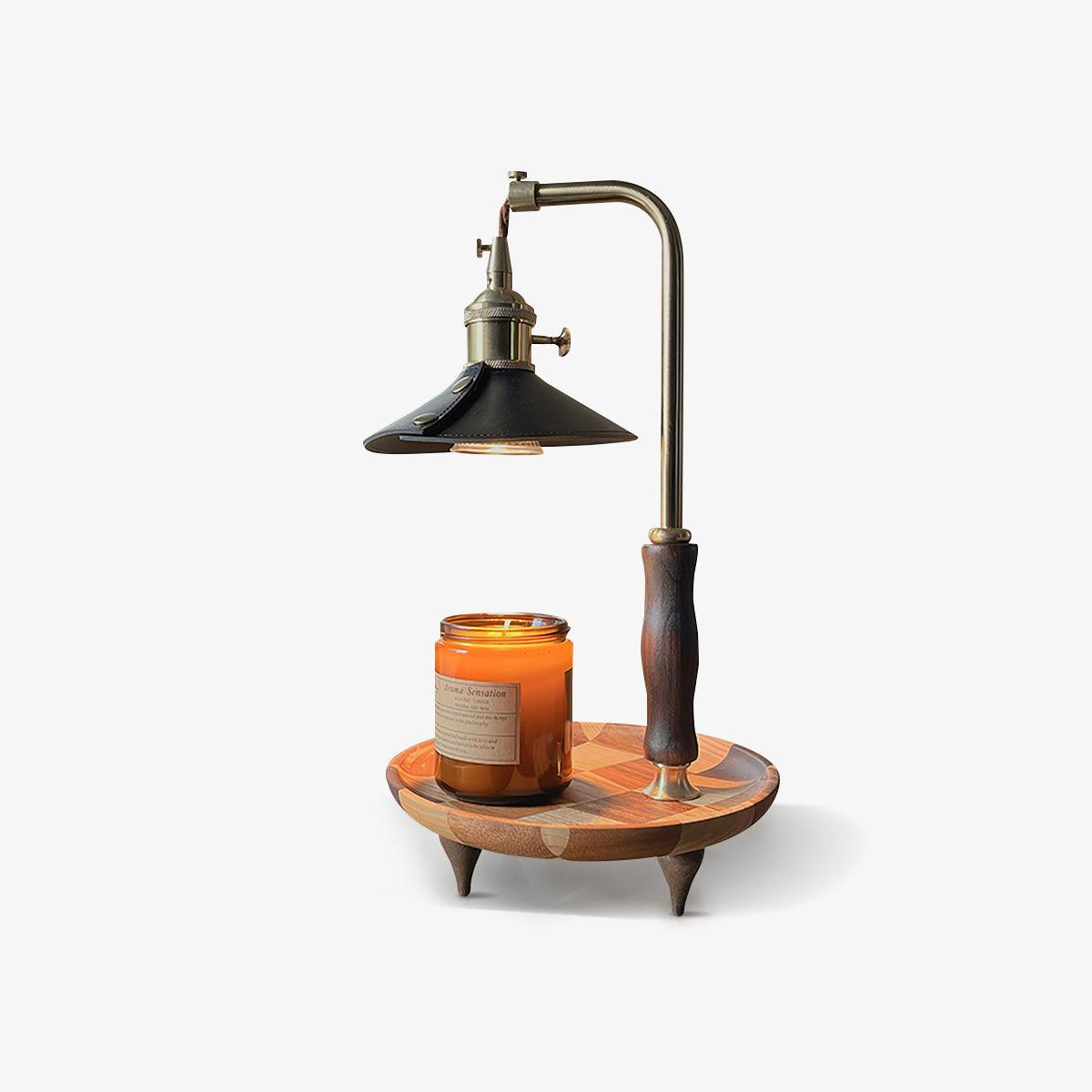 Cadorir Industriële tafellamp met leer