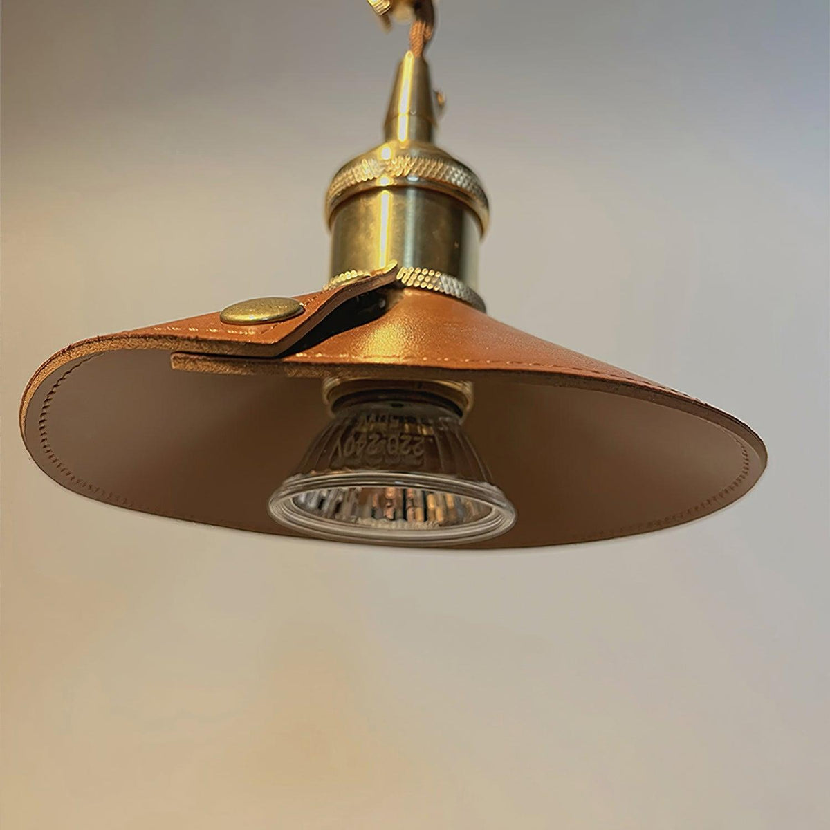 Cadorir Industriële tafellamp met leer