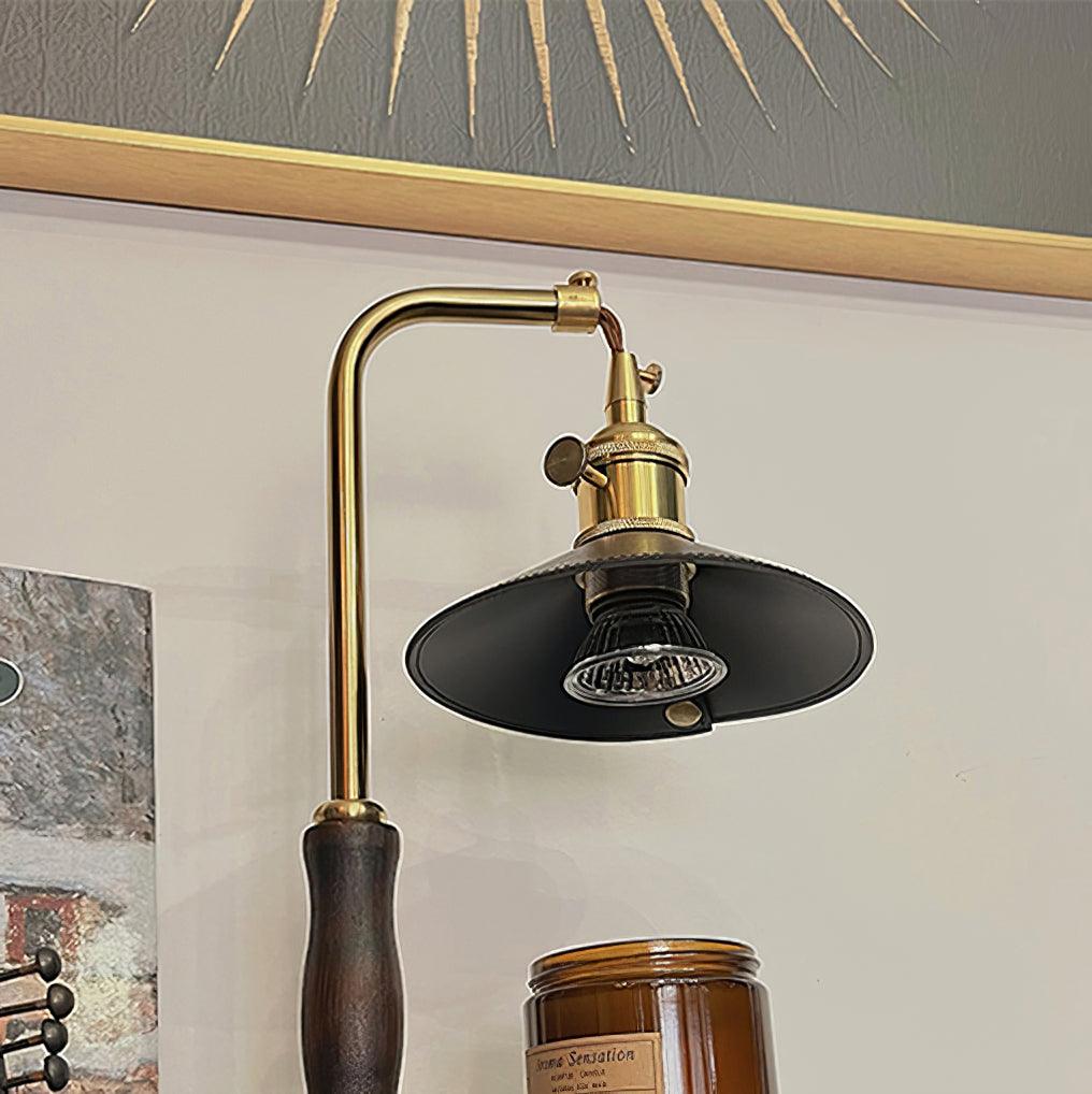 Cadorir Industriële tafellamp met leer