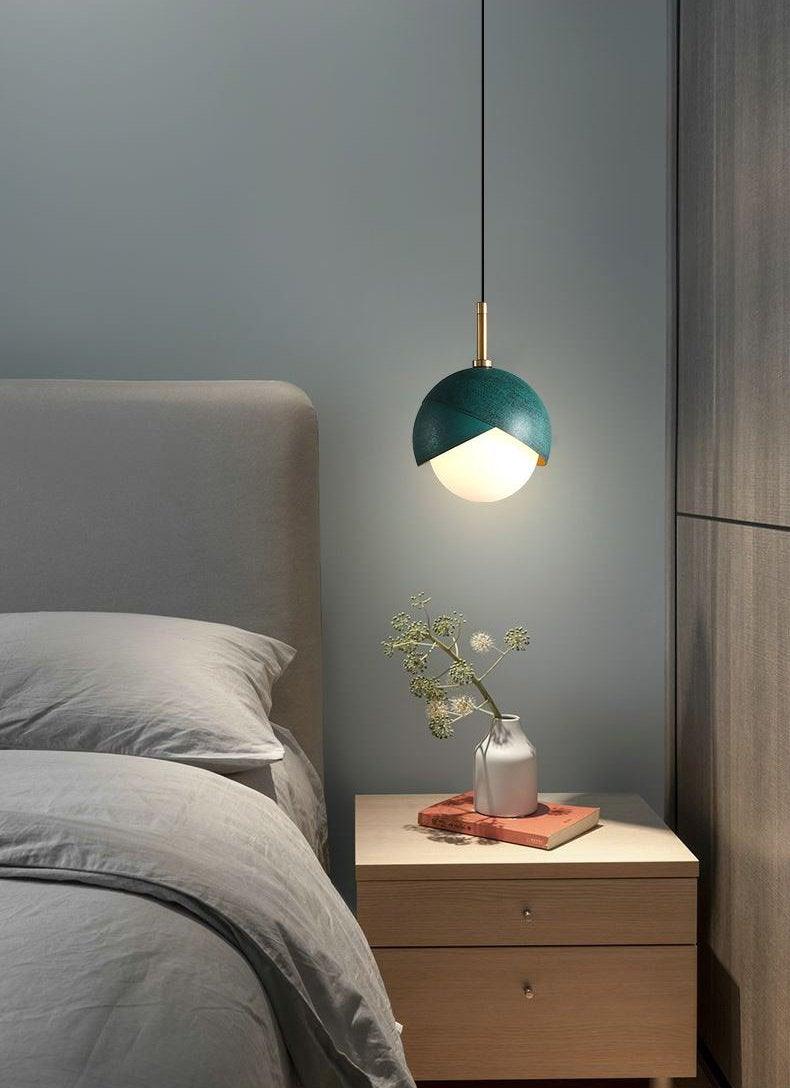 Jynara Hanglamp Messing genest opaal Bolvormig modern