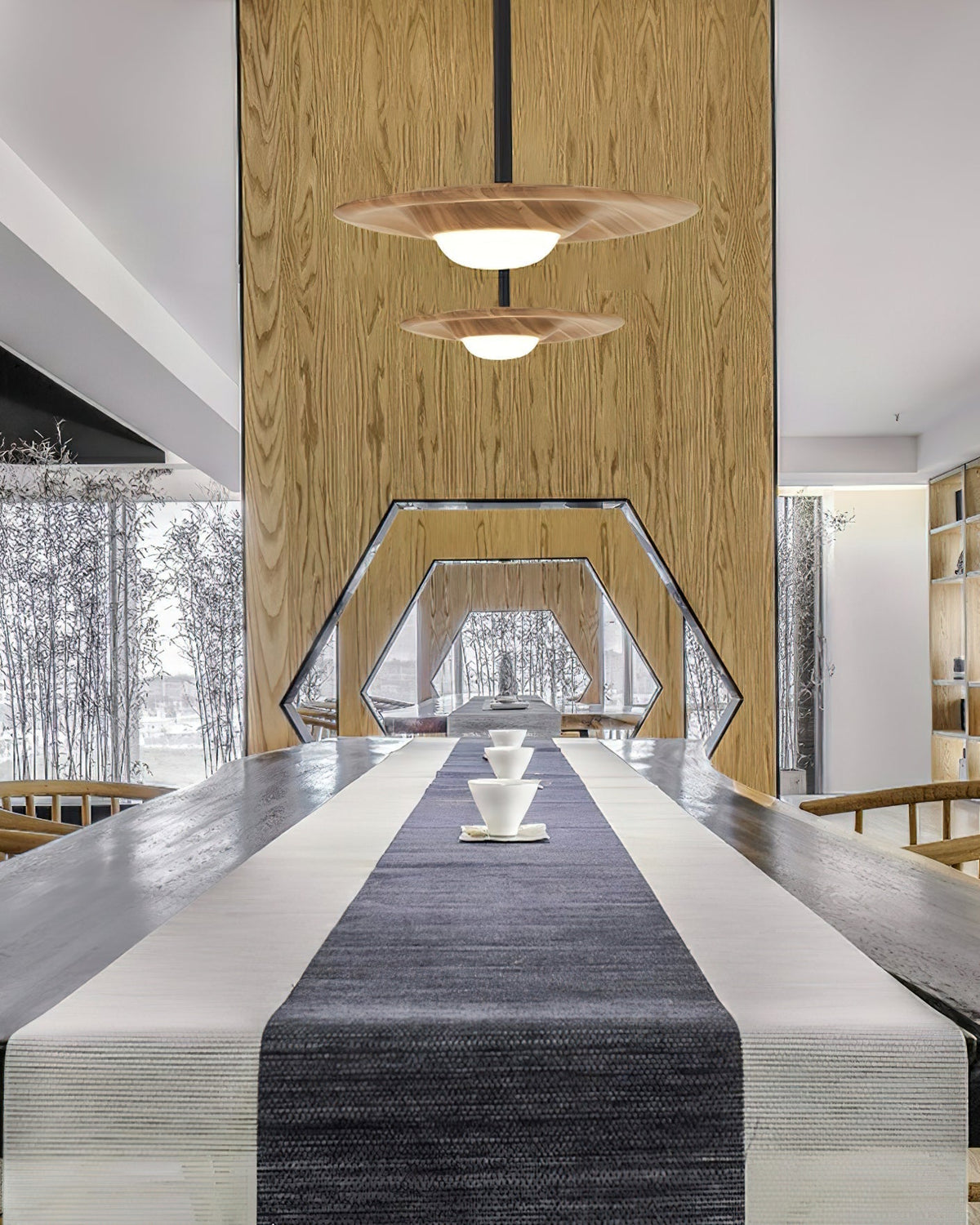 Cesilis houten hanglamp