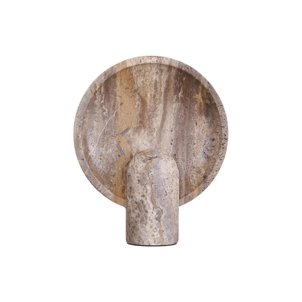 Valemu Saucer-Base travertin tafellamp